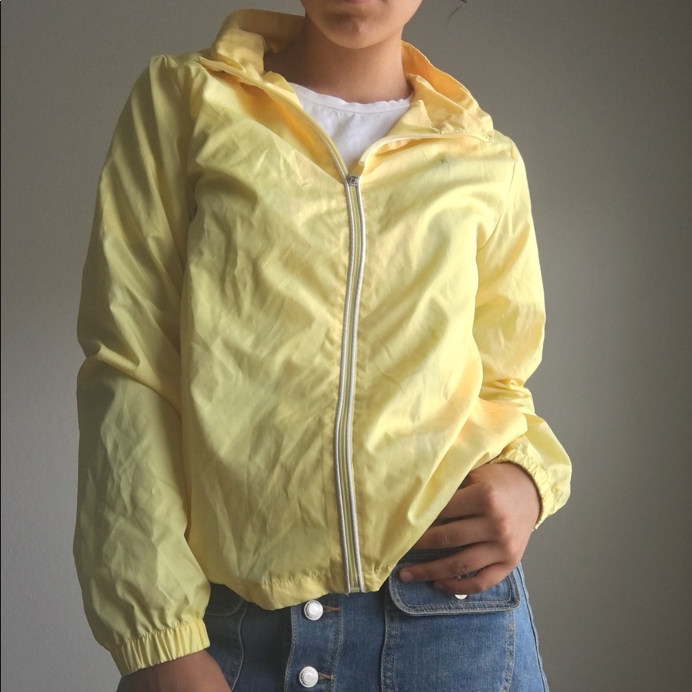 Yellow windbreaker